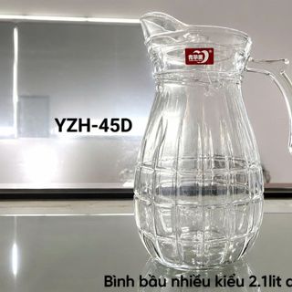 BÌNH NƯỚC THỦY TINH HÌNH BẦU DELI YZH45D - 2,1 Lít (T12)