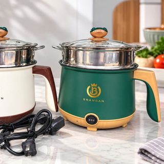 NỒI LẨU ĐIỆN MINI 18cm SHANBAN KIÊM GIÁ HẤP (T36)