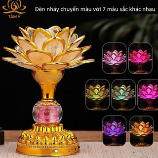 Đèn Led Hoa Sen 7 Màu ( Thùng 60 )