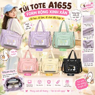 TÚI TOTE A1655 – FORM RỘNG XINH XẮN, ĐI HỌC, ĐI LÀM, ĐI CHƠI ĐỀU HỢP