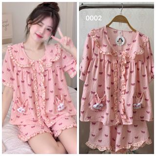 BỘ ĐÙI ĐŨI BÔNG MÂY VIỀN BÈO (0002)