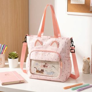 TÚI TOTE BEAR A1130 – HỌA TIẾT CARO XINH XẮN, ĐI HỌC ĐI CHƠI ĐỀU HỢP