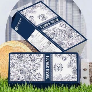 Thùng 6 Gói Giấy Rút C&E Hoa Xanh Mã 1328-6