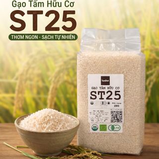 [COMBO 12kg- 6túi 2kg] Gạo Tấm ST25 Hữu Cơ - Thơm Ngon, Nấu Cháo Ăn Dặm Cho Bé Và Người Cao Tuổi