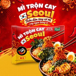 Mì Trộn Cay Seoul 90g- Thấm đậm từng sợi mì cay thơm bùng vị Làng Chài Xưa