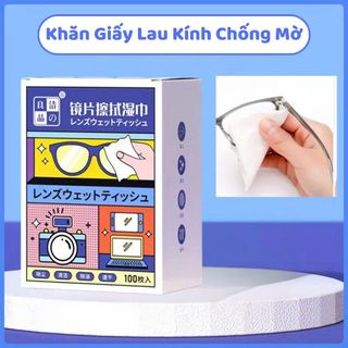 HỘP 100 MIẾNG KHĂN LAU KÍNH NANO (T180)