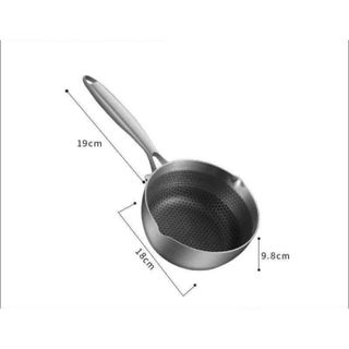 Chảo Inox Tổ Ong 18cm Cán Dài ( Thùng 40 )