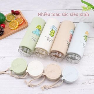 BÌNH NƯỚC LÕI THUỶ TINH HÌNH XƯƠNG RỒNG 450ML (T80)
