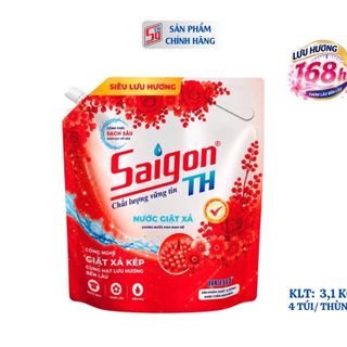 Nước giặt xả Saigon TH 3,1kg hương nước hoa đam mê