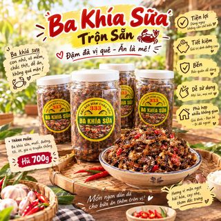 🦀 BA KHÍA SỮA TRỘN SẴN 700G – VỊ QUÊ DÂN DÃ, ĐẬM ĐÀ ĐƯA CƠM