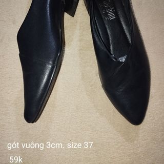 Giày si - gót 3cm, size 37