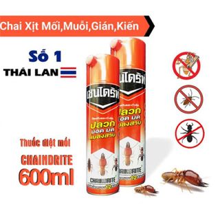 BÌNH XỊT DIỆT MỐI VÀ CÔN TRÙNG CHAINDRITE THÁI LAN 600ml (T24)