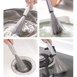 CHỔI CỌ XOONG NỒI INOX 304 ĐA NĂNG (T400)