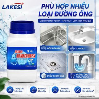 Lọ Thông Cống Vuông Nắp Xanh