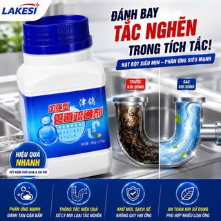 Lọ Thông Cống Vuông Nắp Xanh