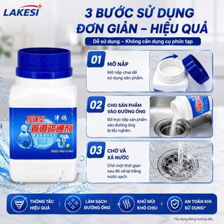 Lọ Thông Cống Vuông Nắp Xanh