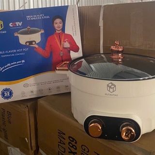 Nồi Lẩu Điện 2 Ngăn 32CM XUTAOTAO ( Thùng 12 )