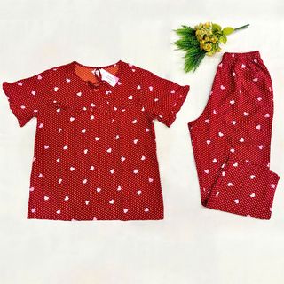 Bộ Tole Lanh Nữ 9 Tấc Tay Ngắn Loại Tốt Đẹp Mát – Hàng Xưởng Giá Sỉ