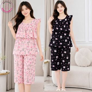 Bộ Lửng Nữ Cánh Tiên Bèo Ngực Tole Lanh 2 Da – Hàng Xưởng Giá Sỉ