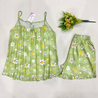 Bộ Đùi Nữ 2 Dây Tole Lanh 2 Da Phối Bèo Xinh – Hàng Xưởng Giá Sỉ