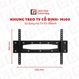 Khung treo TV Cố Định 43inch đến 100inch - M100