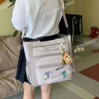 👜🐶 TÚI TOTE MENU A5230 – HỌA TIẾT CÚN HÀI HƯỚC, FORM RỘNG, KÈM KHÓA BÔNG