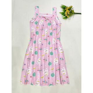 Váy đầm tole lanh 2 dây mặc nhà, mặc ngủ siêu mát giá sỉ - giá bán buôn