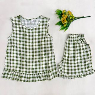 Bộ đùi nữ mặc nhà sát nách tole lanh 2 da loại 1 giá sỉ - giá bán buôn