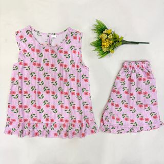 Bộ đùi nữ mặc nhà sát nách tole lanh 2 da loại 1 giá sỉ - giá bán buôn