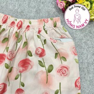 Bộ đùi nữ mặc nhà sát nách tole lanh 2 da loại 1 giá sỉ - giá bán buôn