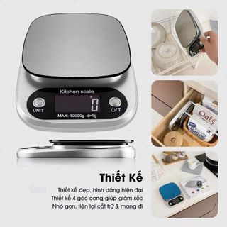 CÂN ĐIỆN TỬ KITCHEN NHÀ BẾP 5KG - 10KG (T40)