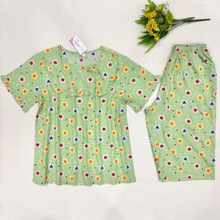 Bộ Tole Lanh Nữ Lửng Tay Ngắn Tole Lanh 2 Da LN02 – Hàng Xưởng Giá Sỉ