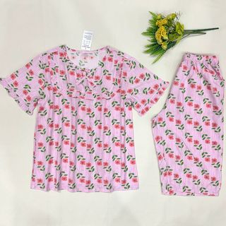 Bộ Tole Lanh Nữ Lửng Tay Ngắn Tole Lanh 2 Da LN02 – Hàng Xưởng Giá Sỉ