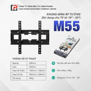 Khung treo TV Cố Định 19inch đến 55inch - M55