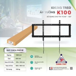 Khung treo TV Cố Định 65inch đến 100inch - K100