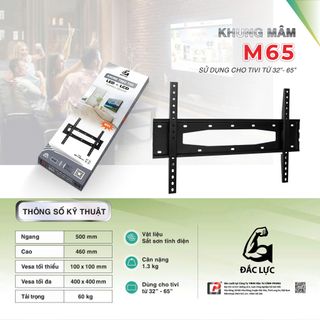 Khung treo TV Cố Định 32inch đến 65inch - M65