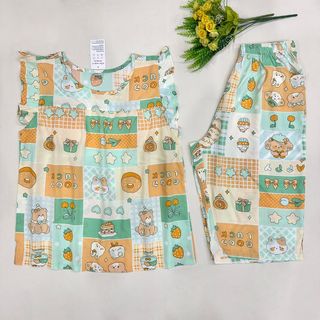 Bộ Tole Lanh Nữ Lửng Cánh Tiên Có Mút Đệm Ngực Cao Cấp - Hàng Xưởng Giá Sỉ