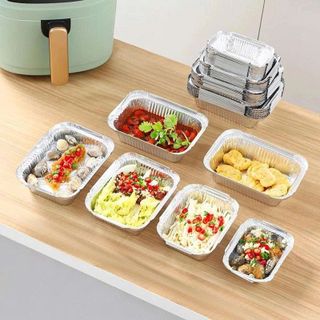 KHAY GIẤY BẠC CHỮ NHẬT LÓT NỒI CHIÊN 600ML (T8)