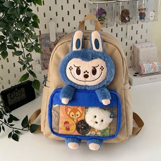 👓 LABUBU – Balo Phối Kính Dễ Thương, Kèm 4 Phụ Kiện Cho Bé