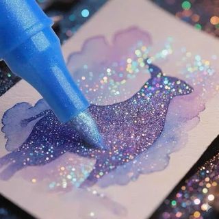 Bút màu Acrylic Nhũ Kim Tuyến 9053F