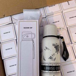 Bình Giữ Nhiệt Hoa Kèm Nắp Ly 600ml ( Thùng 50 )