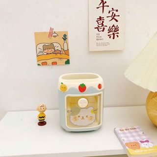 Hộp Đựng Bút Để Bàn Đa Năng Hình Mũi Heo