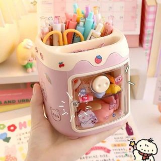 Hộp Đựng Bút Để Bàn Đa Năng Hình Mũi Heo