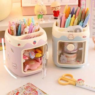Hộp Đựng Bút Để Bàn Đa Năng Hình Mũi Heo