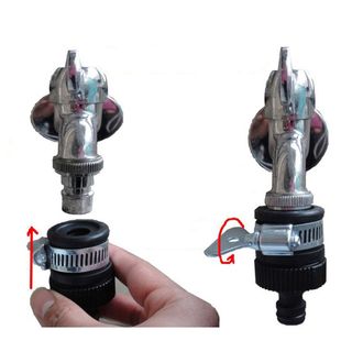 Đầu nối nhanh kiểu núm cáo su cho ống nước tưới cây 14-21mm