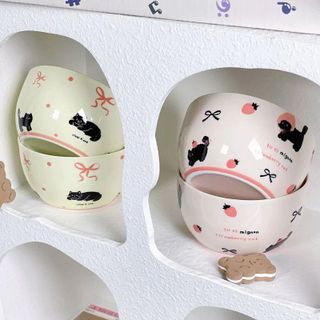 Set 4 Chén Sứ Mèo Mun ( Thùng 24 )