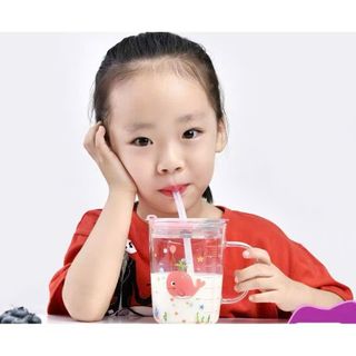 Ly Thuỷ Tinh Chia Vạch Nắp Vàng 350ML