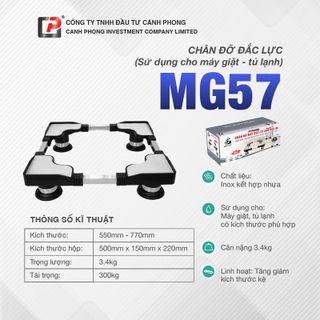 Chân đỡ máy giặt, tủ lạnh 55-77cm - MG57