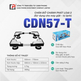 Chân đỡ máy giặt, tủ lạnh 55-77cm - CDN57-T