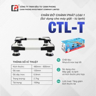 Chân đỡ máy giặt, tủ lạnh 48-60cm - CTL-T